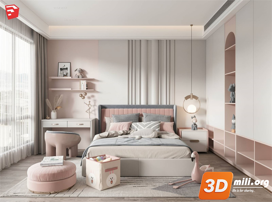 Children Room Scenes  Skp FIles 